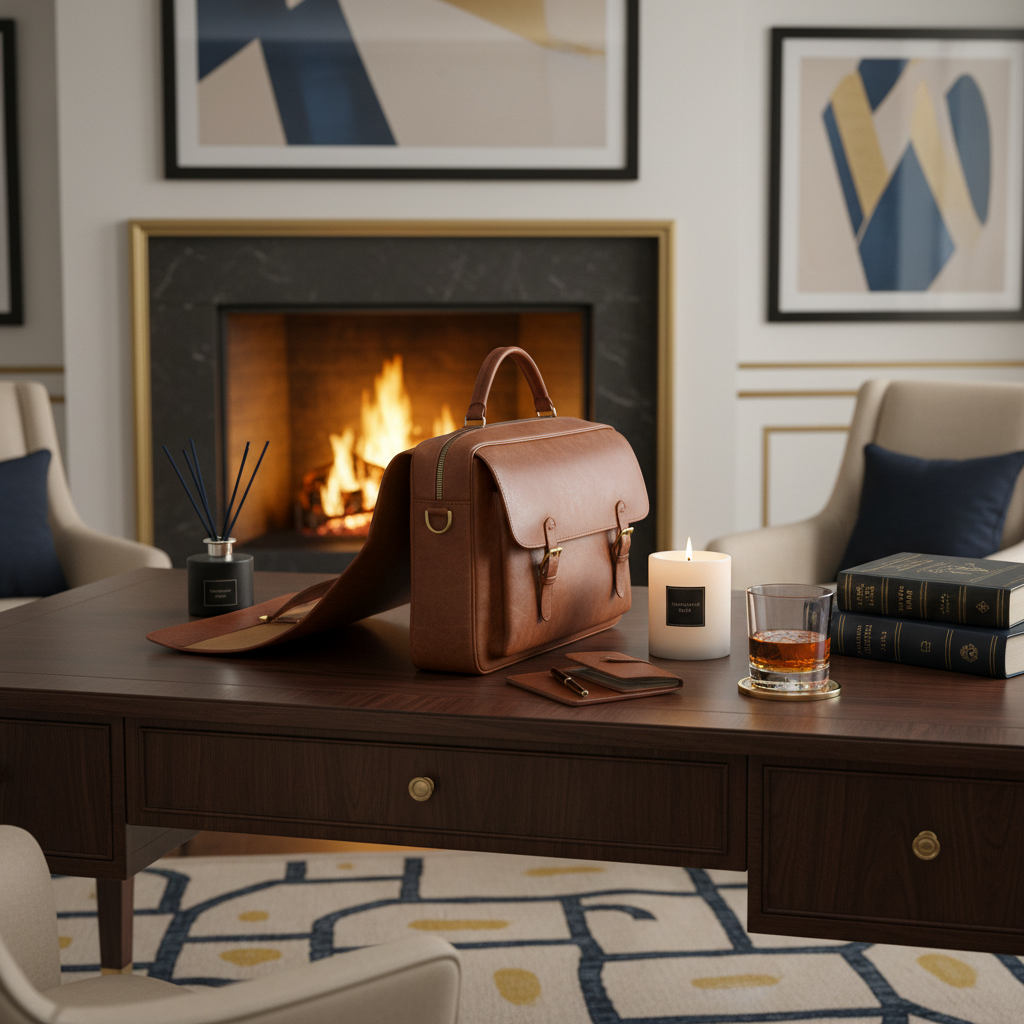 Premium leather satchel man bag — the perfect Father's Day gift from Lunara