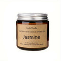 Jasmine Scented Soy Wax Candle In Glass Bottle