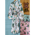 Bird of Paradise Dressing Gown - White