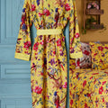 Bird of Paradise Dressing Gown - Yellow