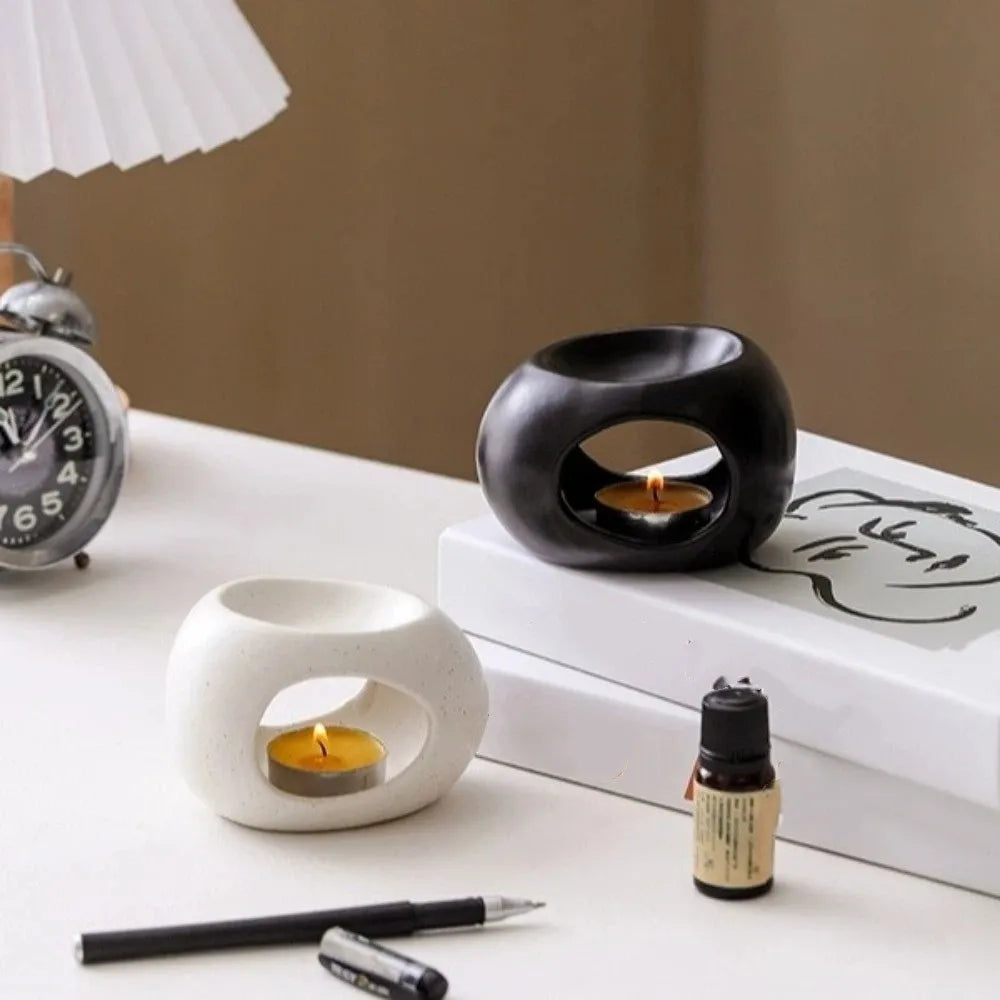 Lunara Minimalist Aroma Oil Burner — Modern Home Fragrance
