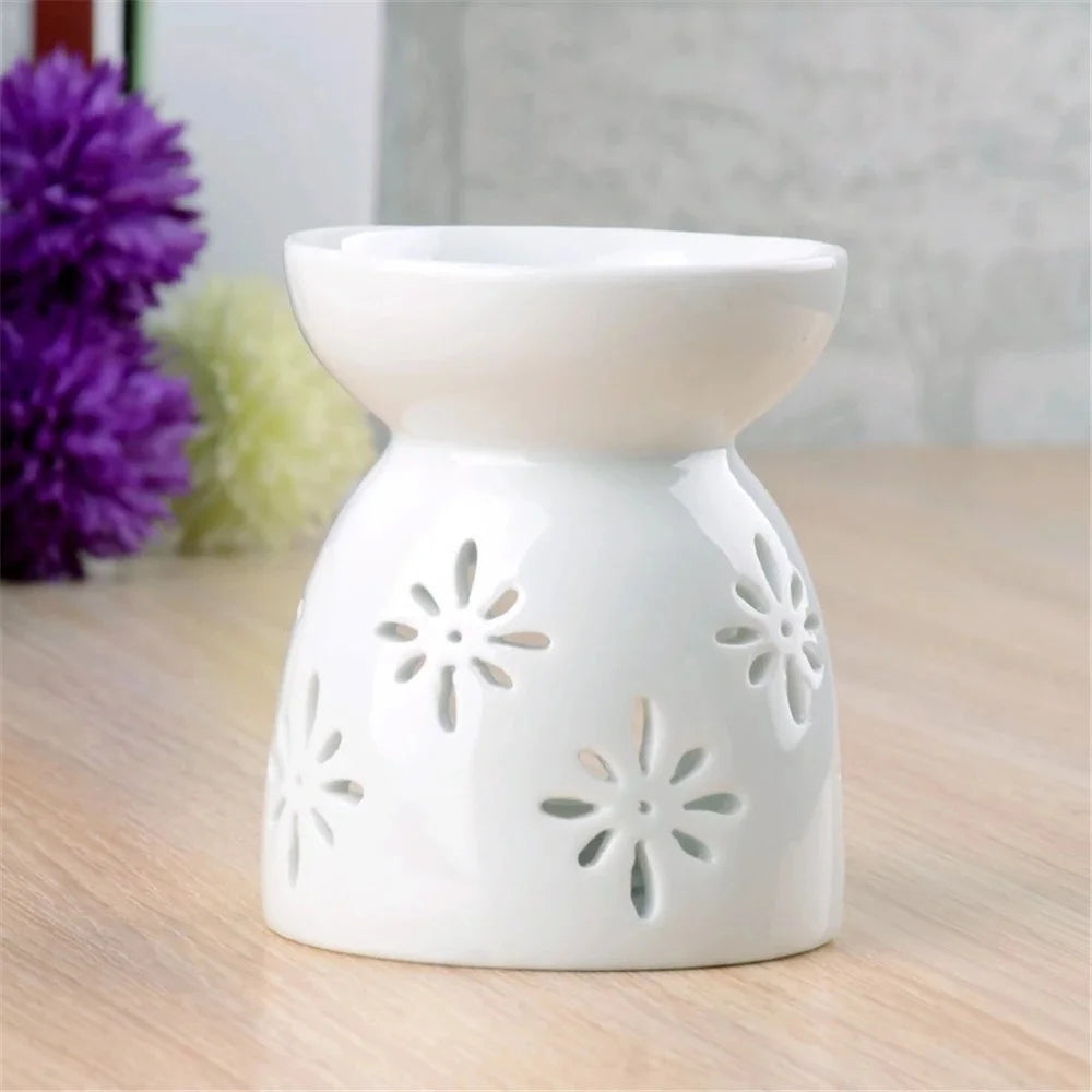 Lunara Ceramic Tealight Oil Burner & Diffuser