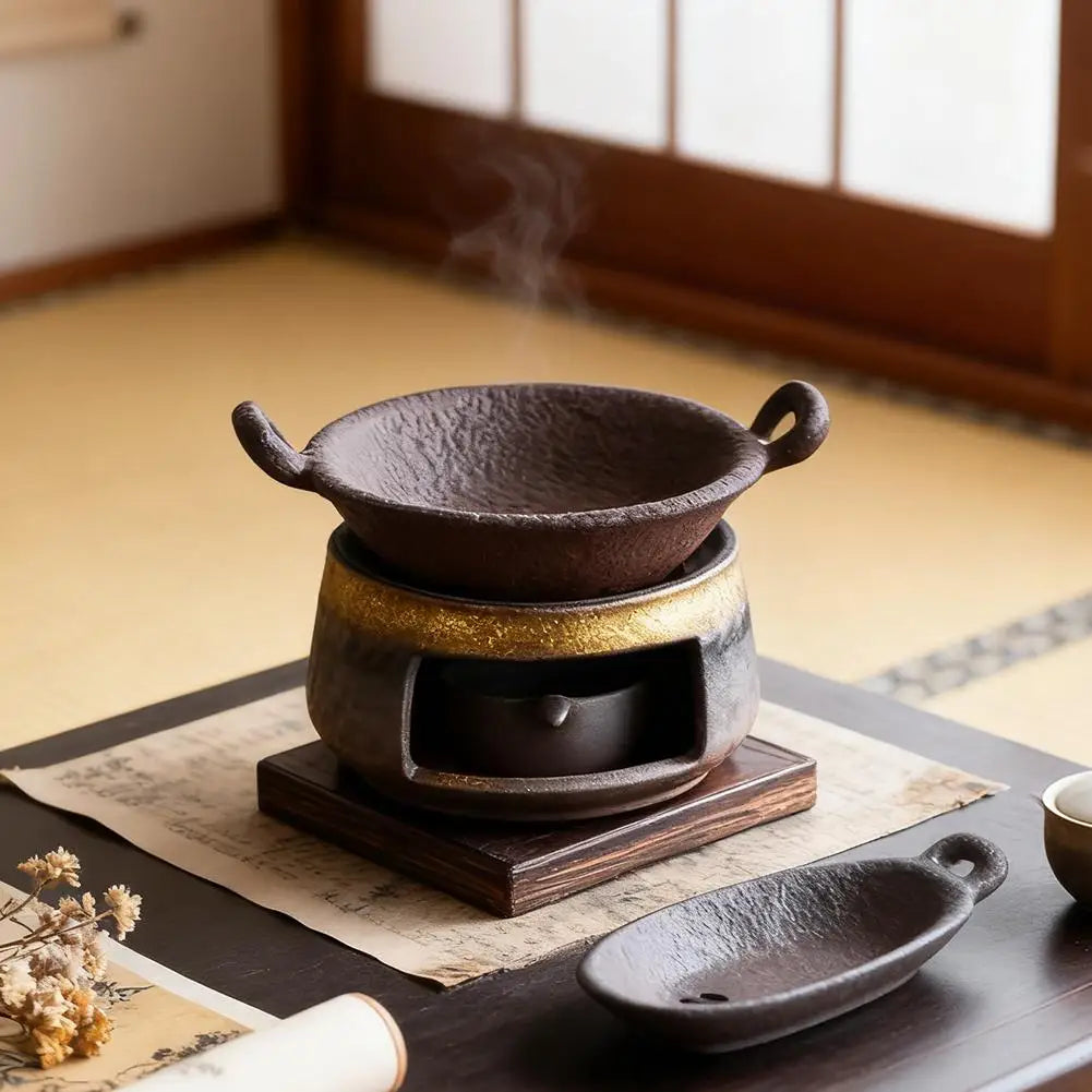 Lunara Ceramic Herb & Aroma Burner — Artisan Kitchen & Home Diffuser