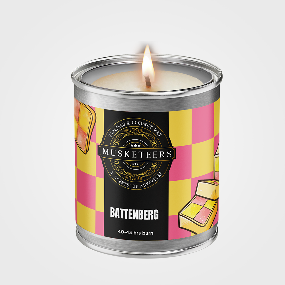 Battenberg Scented Candle UK – Sweet Almond Cake Candle