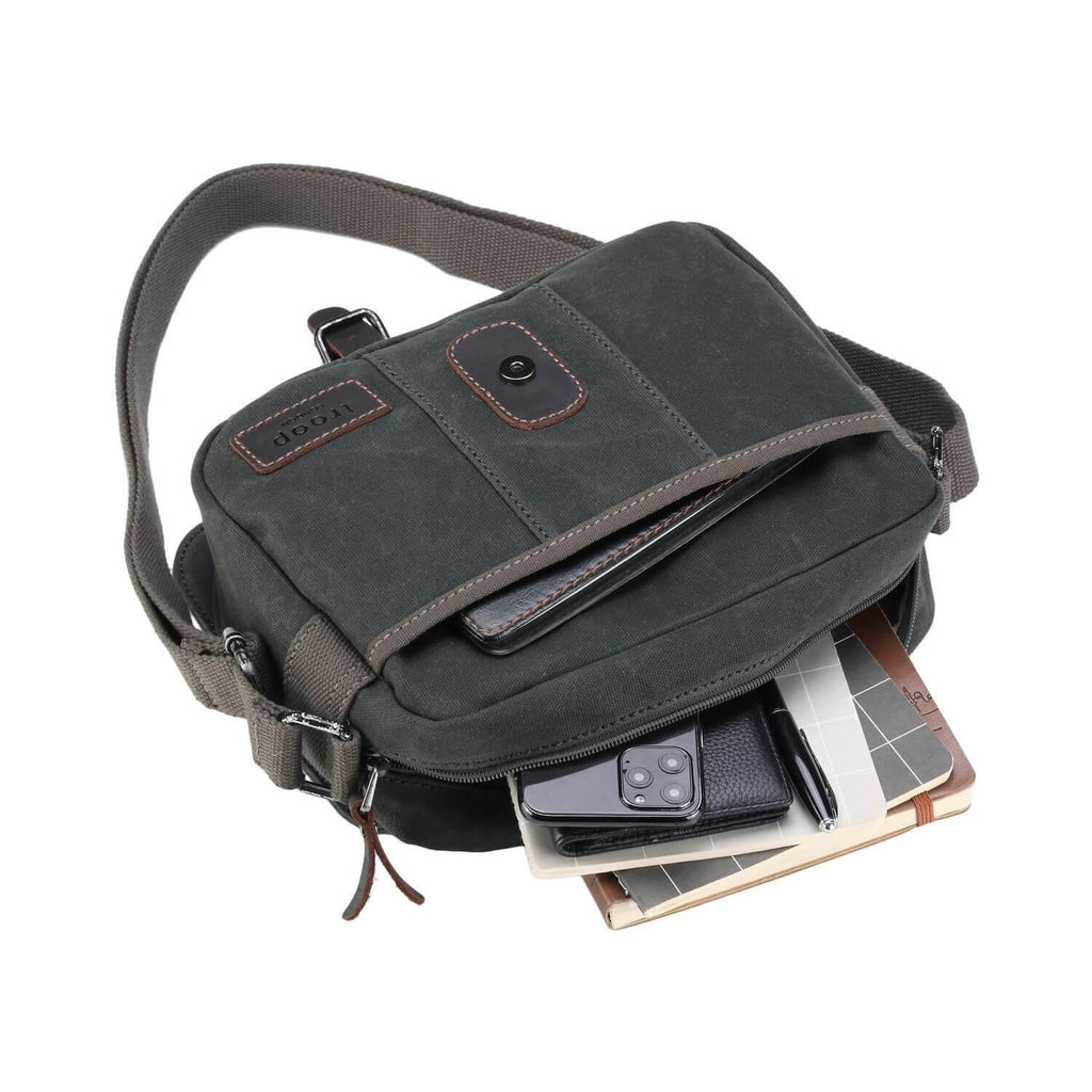 Heritage Waxed Canvas Crossbody Bag | TRP0440