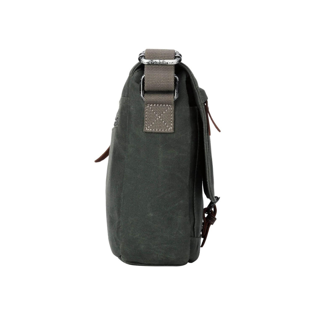 Troop London Heritage Waxed Canvas Messenger Bag