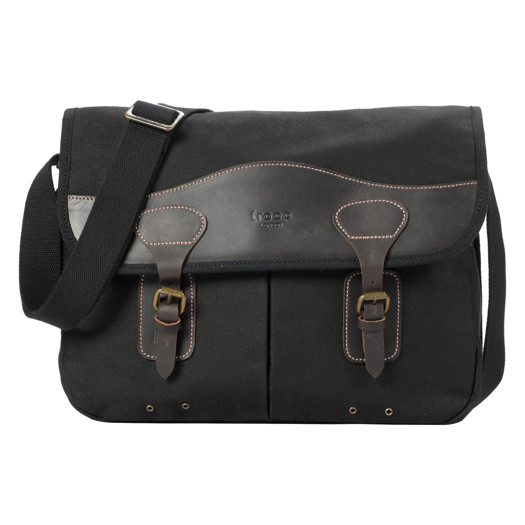 Troop London Heritage Canvas Messenger Bag 13 Inch