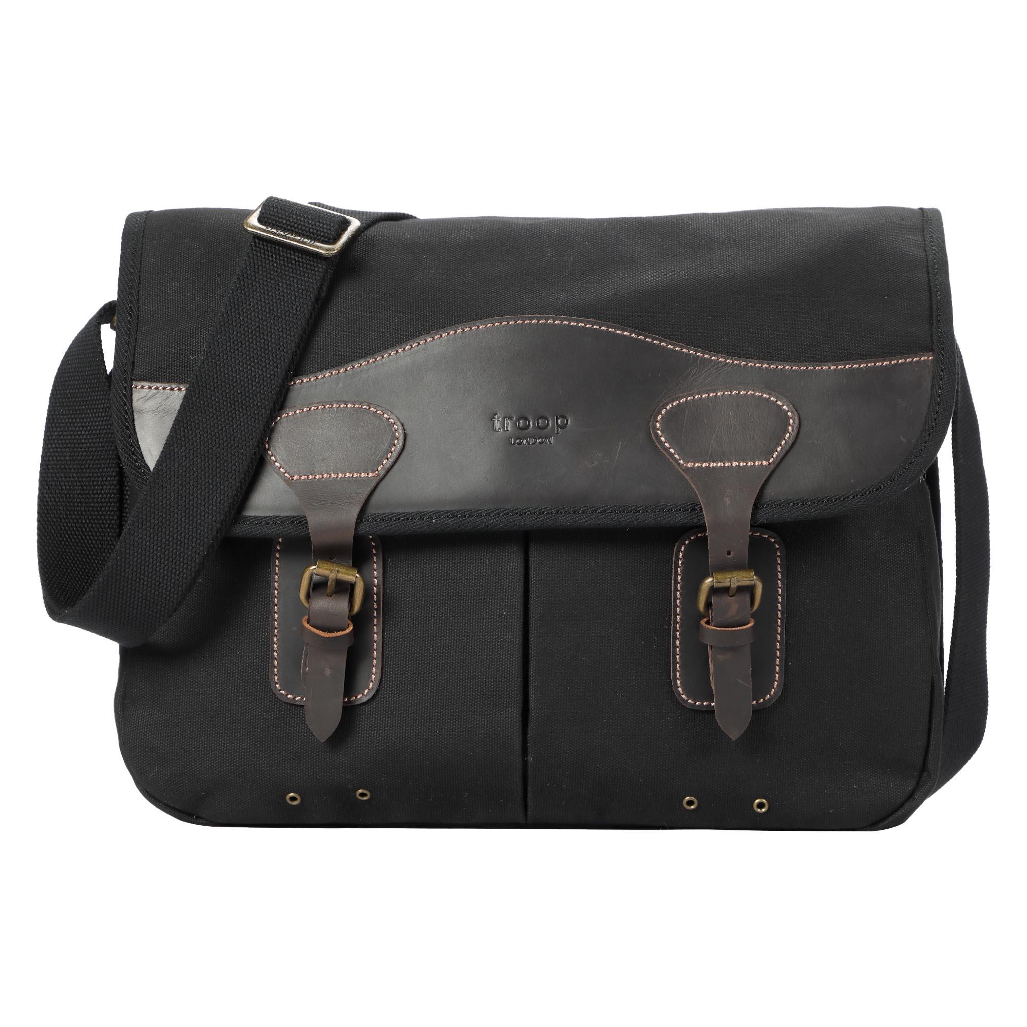 Troop London Heritage Canvas Messenger Bag 13 Inch
