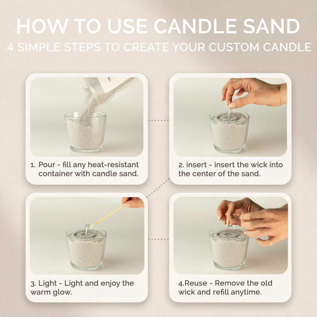Fragranced Candle Sand - Black - Spirited - 300g