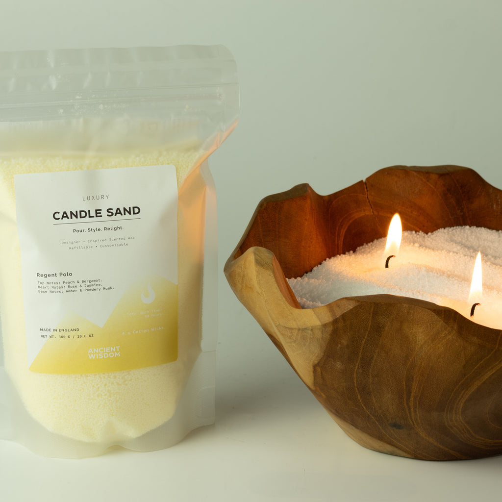 Fragranced Candle Sand - Black - Spirited - 300g