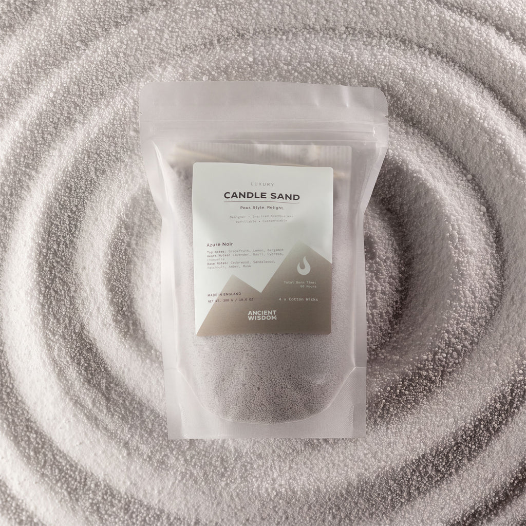 Fragranced Candle Sand - Warm Grey - Azure Noir - 300g