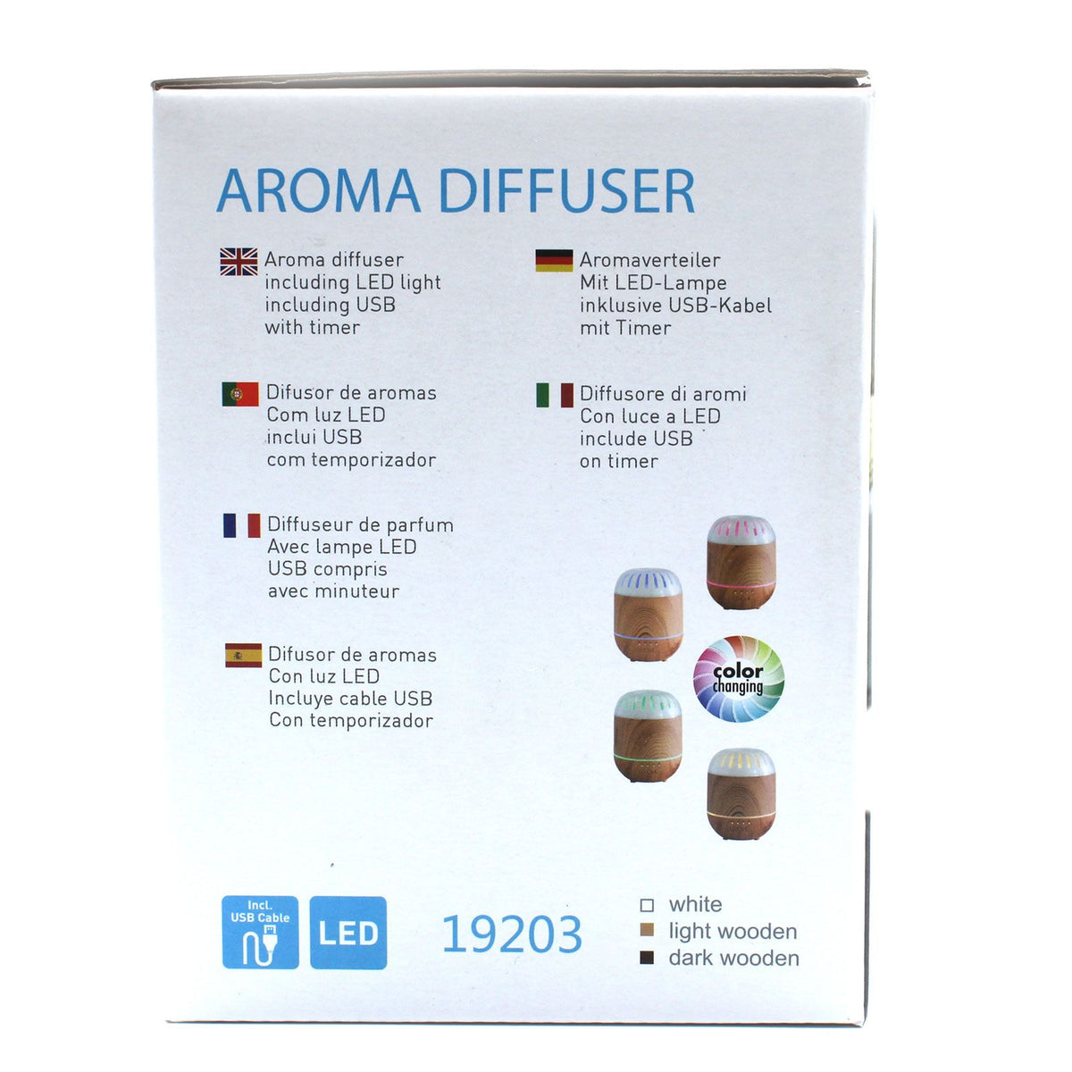 Copenhagen Aroma Diffuser - USB - Colour Change - Timer
