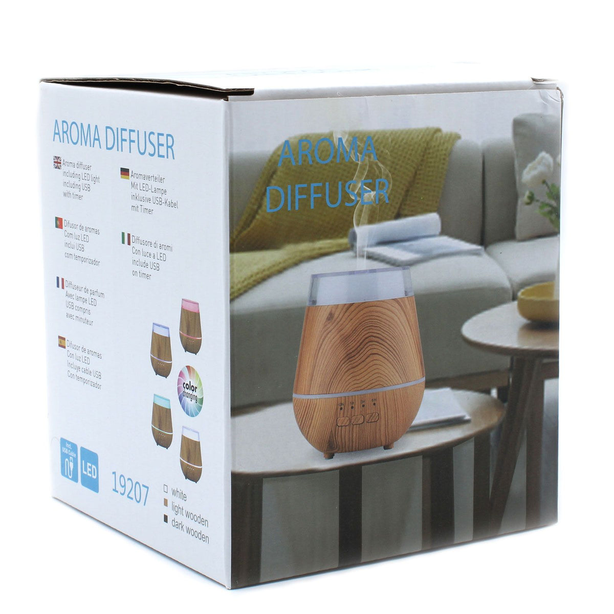 Helsinki Aroma Diffuser - USB - Colour Change - Timer