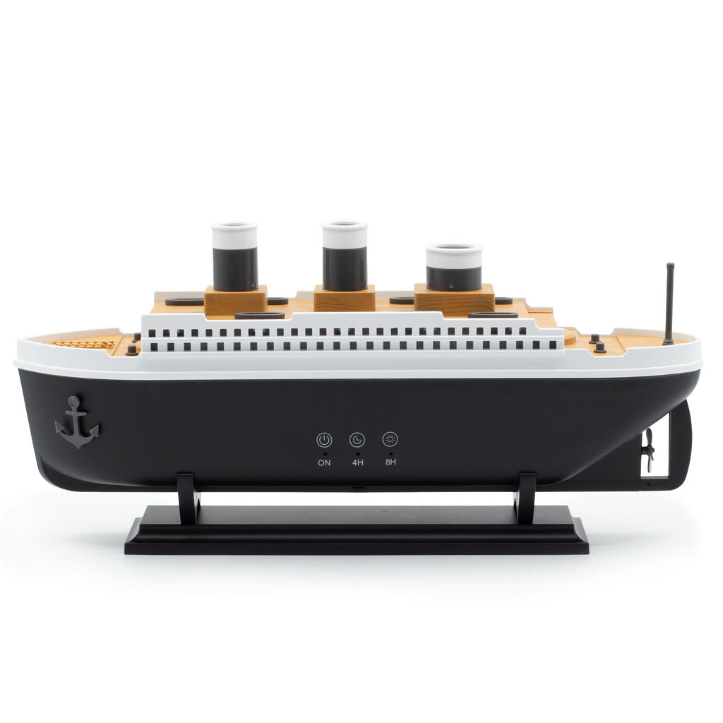 Ship Model Mist Ring Effect Aroma Diffuser with Colour-Changing LED