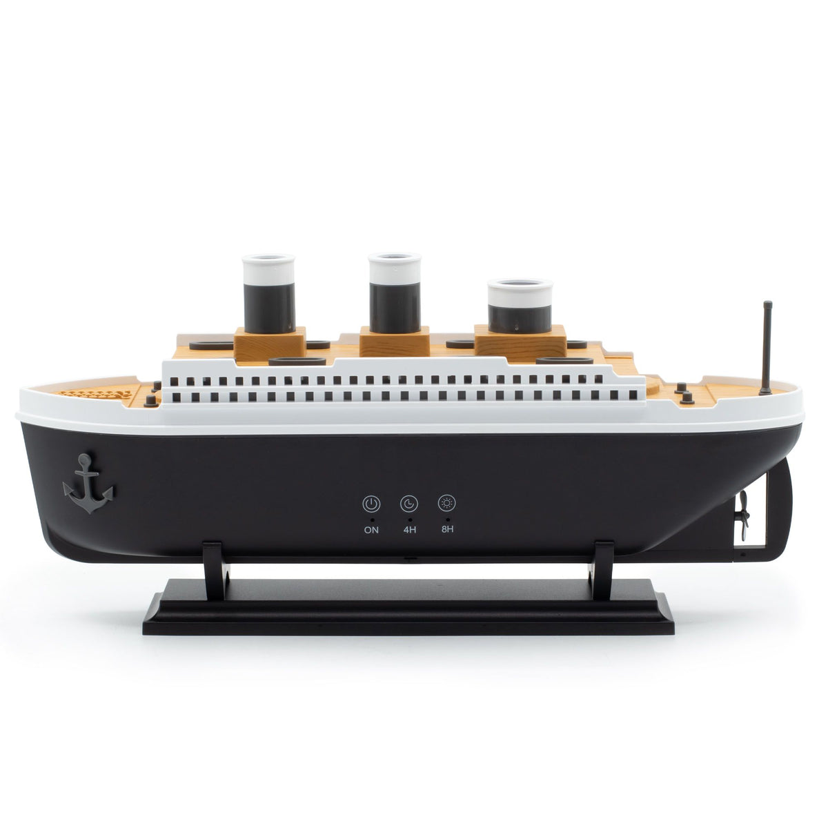 Ship Model Mist Ring Effect Aroma Diffuser with Colour-Changing LED