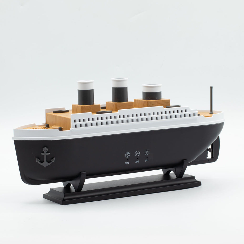 Ship Model Mist Ring Effect Aroma Diffuser with Colour-Changing LED