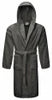 Luxury Hooded Charcoal Grey Terry Bathrobe 450 GSM