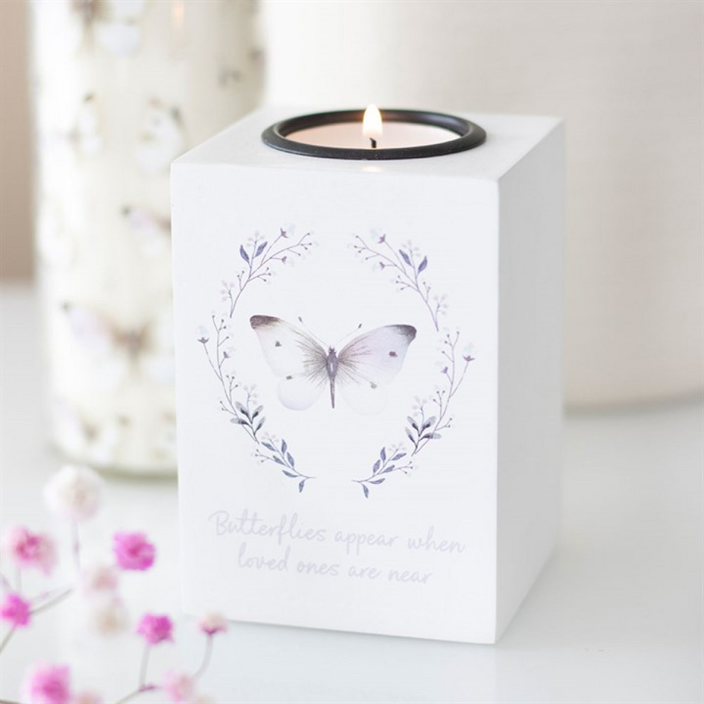 Butterflies Appear Tealight Candle Holder