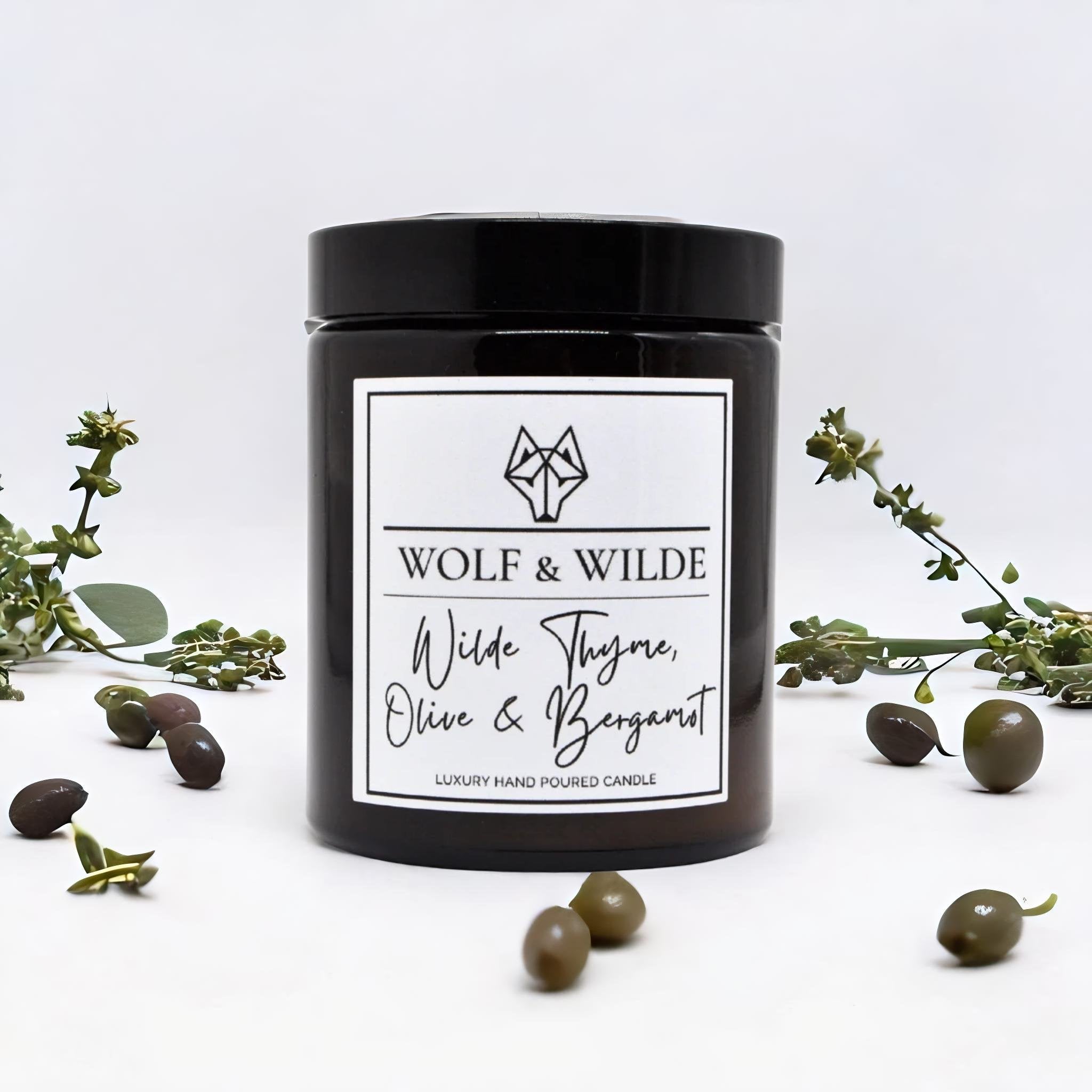 Thyme, Olive & Bergamot Luxury Aromatherapy Candle